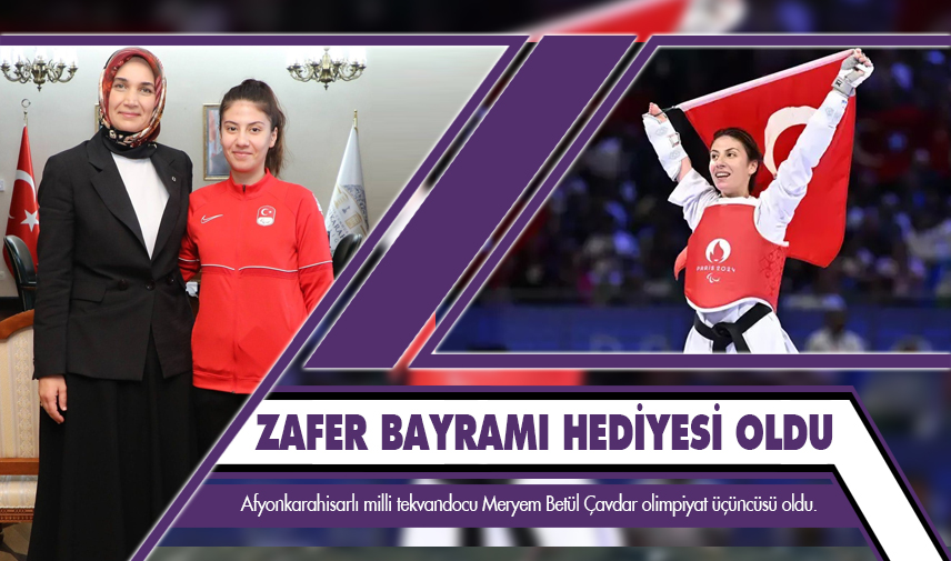 Zafer Bayramı hediyesi olimpiyat madalyası oldu